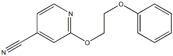2-(2-phenoxyethoxy)isonicotinonitrile 结构式