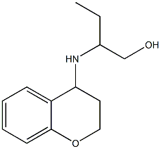 2-(3,4-dihydro-2H-1-benzopyran-4-ylamino)butan-1-ol 结构式