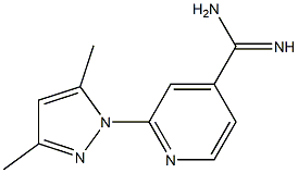 2-(3,5-dimethyl-1H-pyrazol-1-yl)pyridine-4-carboximidamide 结构式