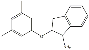 2-(3,5-dimethylphenoxy)-2,3-dihydro-1H-inden-1-ylamine 结构式