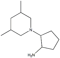2-(3,5-dimethylpiperidin-1-yl)cyclopentanamine 结构式