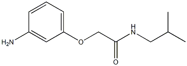 2-(3-aminophenoxy)-N-isobutylacetamide 结构式