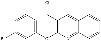 2-(3-bromophenoxy)-3-(chloromethyl)quinoline 结构式