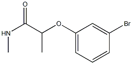 2-(3-bromophenoxy)-N-methylpropanamide 结构式