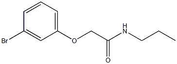 2-(3-bromophenoxy)-N-propylacetamide 结构式