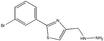 2-(3-bromophenyl)-4-(hydrazinomethyl)-1,3-thiazole 结构式