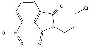 2-(3-chloropropyl)-4-nitro-2,3-dihydro-1H-isoindole-1,3-dione 结构式