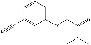 2-(3-cyanophenoxy)-N,N-dimethylpropanamide 结构式