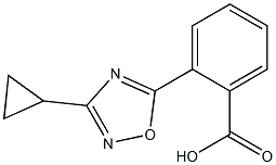 2-(3-cyclopropyl-1,2,4-oxadiazol-5-yl)benzoic acid 结构式