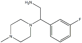 2-(3-fluorophenyl)-2-(4-methylpiperazin-1-yl)ethanamine 结构式