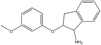 2-(3-methoxyphenoxy)-2,3-dihydro-1H-inden-1-ylamine 结构式