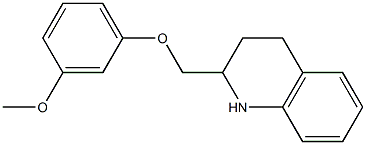 2-(3-methoxyphenoxymethyl)-1,2,3,4-tetrahydroquinoline 结构式
