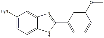 2-(3-methoxyphenyl)-1H-benzimidazol-5-amine 结构式
