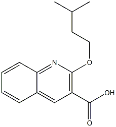 2-(3-methylbutoxy)quinoline-3-carboxylic acid 结构式