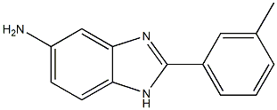 2-(3-methylphenyl)-1H-1,3-benzodiazol-5-amine 结构式