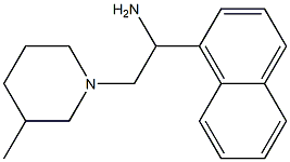 2-(3-methylpiperidin-1-yl)-1-(1-naphthyl)ethanamine 结构式