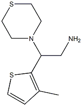 2-(3-methylthiophen-2-yl)-2-(thiomorpholin-4-yl)ethan-1-amine 结构式