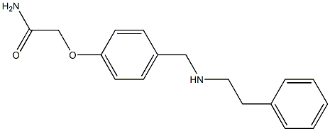 2-(4-{[(2-phenylethyl)amino]methyl}phenoxy)acetamide 结构式