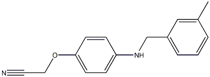 2-(4-{[(3-methylphenyl)methyl]amino}phenoxy)acetonitrile 结构式