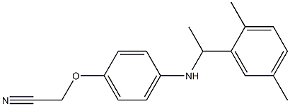 2-(4-{[1-(2,5-dimethylphenyl)ethyl]amino}phenoxy)acetonitrile 结构式