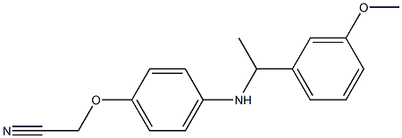 2-(4-{[1-(3-methoxyphenyl)ethyl]amino}phenoxy)acetonitrile 结构式