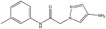 2-(4-amino-1H-pyrazol-1-yl)-N-(3-methylphenyl)acetamide 结构式