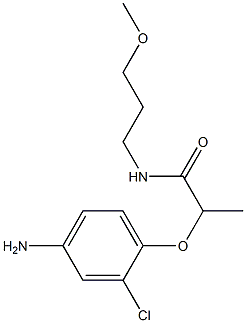 2-(4-amino-2-chlorophenoxy)-N-(3-methoxypropyl)propanamide 结构式