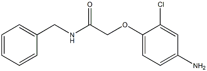 2-(4-amino-2-chlorophenoxy)-N-benzylacetamide 结构式