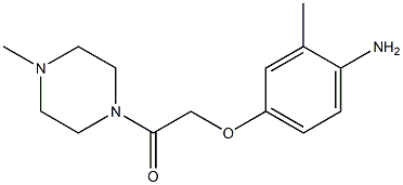 2-(4-amino-3-methylphenoxy)-1-(4-methylpiperazin-1-yl)ethan-1-one 结构式