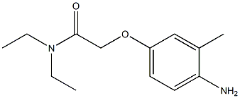 2-(4-amino-3-methylphenoxy)-N,N-diethylacetamide 结构式