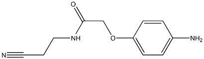 2-(4-aminophenoxy)-N-(2-cyanoethyl)acetamide 结构式