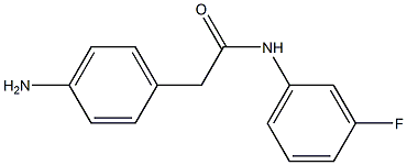 2-(4-aminophenyl)-N-(3-fluorophenyl)acetamide 结构式