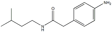 2-(4-aminophenyl)-N-(3-methylbutyl)acetamide 结构式