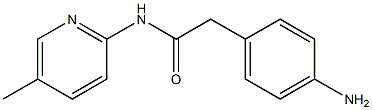 2-(4-aminophenyl)-N-(5-methylpyridin-2-yl)acetamide 结构式