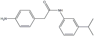 2-(4-aminophenyl)-N-[3-(propan-2-yl)phenyl]acetamide 结构式