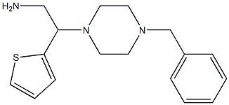 2-(4-benzylpiperazin-1-yl)-2-(thiophen-2-yl)ethan-1-amine 结构式