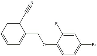 2-(4-bromo-2-fluorophenoxymethyl)benzonitrile 结构式