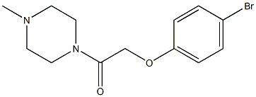 2-(4-bromophenoxy)-1-(4-methylpiperazin-1-yl)ethan-1-one 结构式