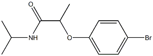 2-(4-bromophenoxy)-N-(propan-2-yl)propanamide 结构式
