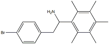 2-(4-bromophenyl)-1-(2,3,4,5,6-pentamethylphenyl)ethan-1-amine 结构式