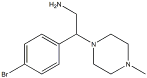 2-(4-bromophenyl)-2-(4-methylpiperazin-1-yl)ethanamine 结构式