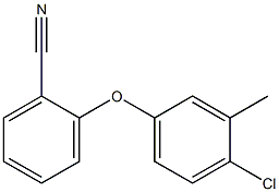 2-(4-chloro-3-methylphenoxy)benzonitrile 结构式