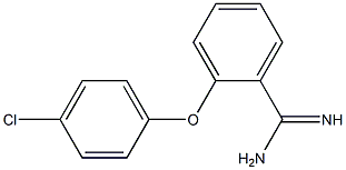 2-(4-chlorophenoxy)benzene-1-carboximidamide 结构式