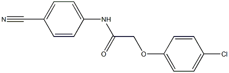 2-(4-chlorophenoxy)-N-(4-cyanophenyl)acetamide 结构式