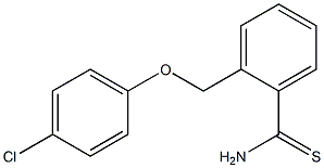 2-(4-chlorophenoxymethyl)benzene-1-carbothioamide 结构式