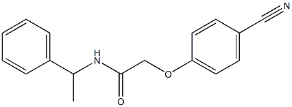 2-(4-cyanophenoxy)-N-(1-phenylethyl)acetamide 结构式