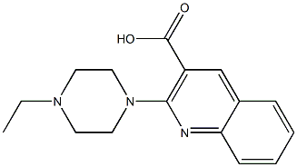 2-(4-ethylpiperazin-1-yl)quinoline-3-carboxylic acid 结构式