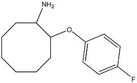 2-(4-fluorophenoxy)cyclooctan-1-amine 结构式