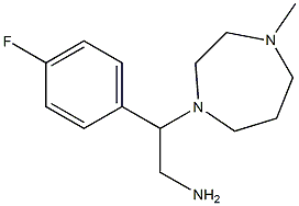 2-(4-fluorophenyl)-2-(4-methyl-1,4-diazepan-1-yl)ethan-1-amine 结构式