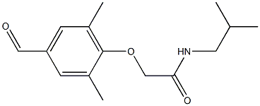 2-(4-formyl-2,6-dimethylphenoxy)-N-(2-methylpropyl)acetamide 结构式